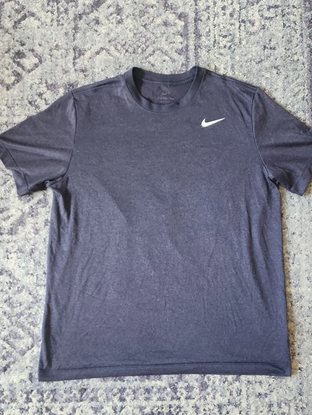 Nike Short Sleeve Navy Blue Dri Fit T Shirt